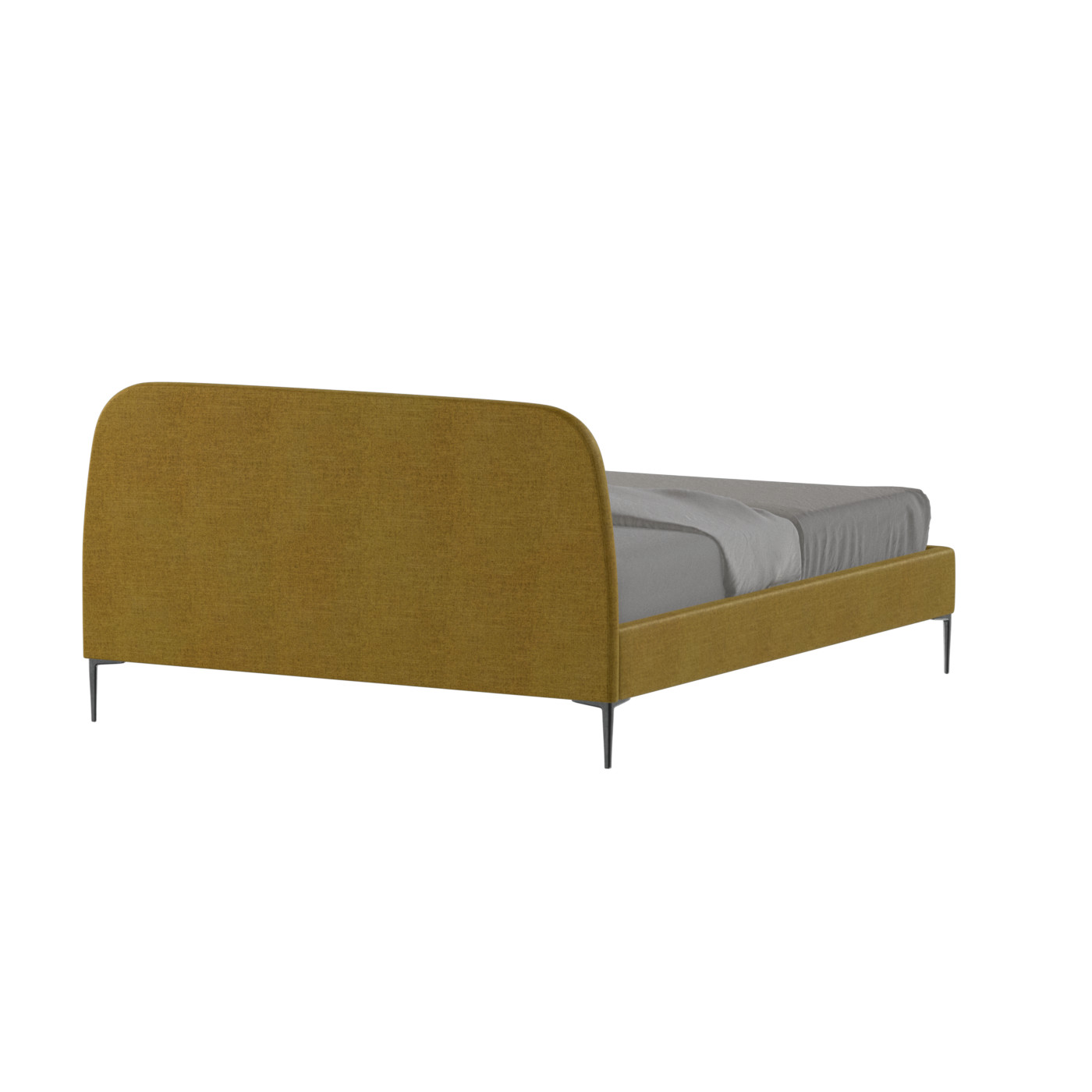 Anna Upholstered Bed with Vertical Headboard Detailing