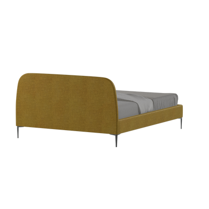 Anna Upholstered Bed with Vertical Headboard Detailing