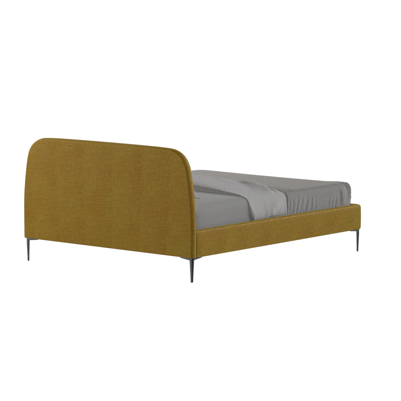 Anna Upholstered Bed with Vertical Headboard Detailing