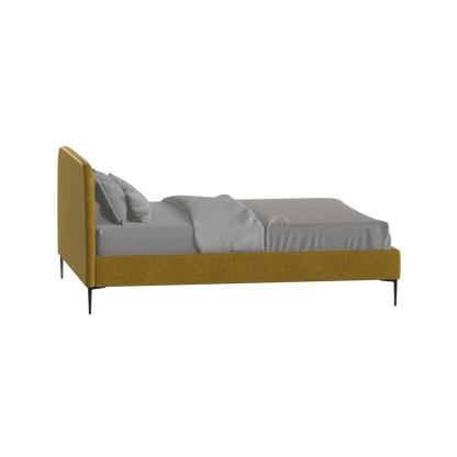 Anna Upholstered Bed with Vertical Headboard Detailing