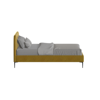 Anna Upholstered Bed with Vertical Headboard Detailing