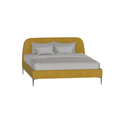 Anna Upholstered Bed with Vertical Headboard Detailing