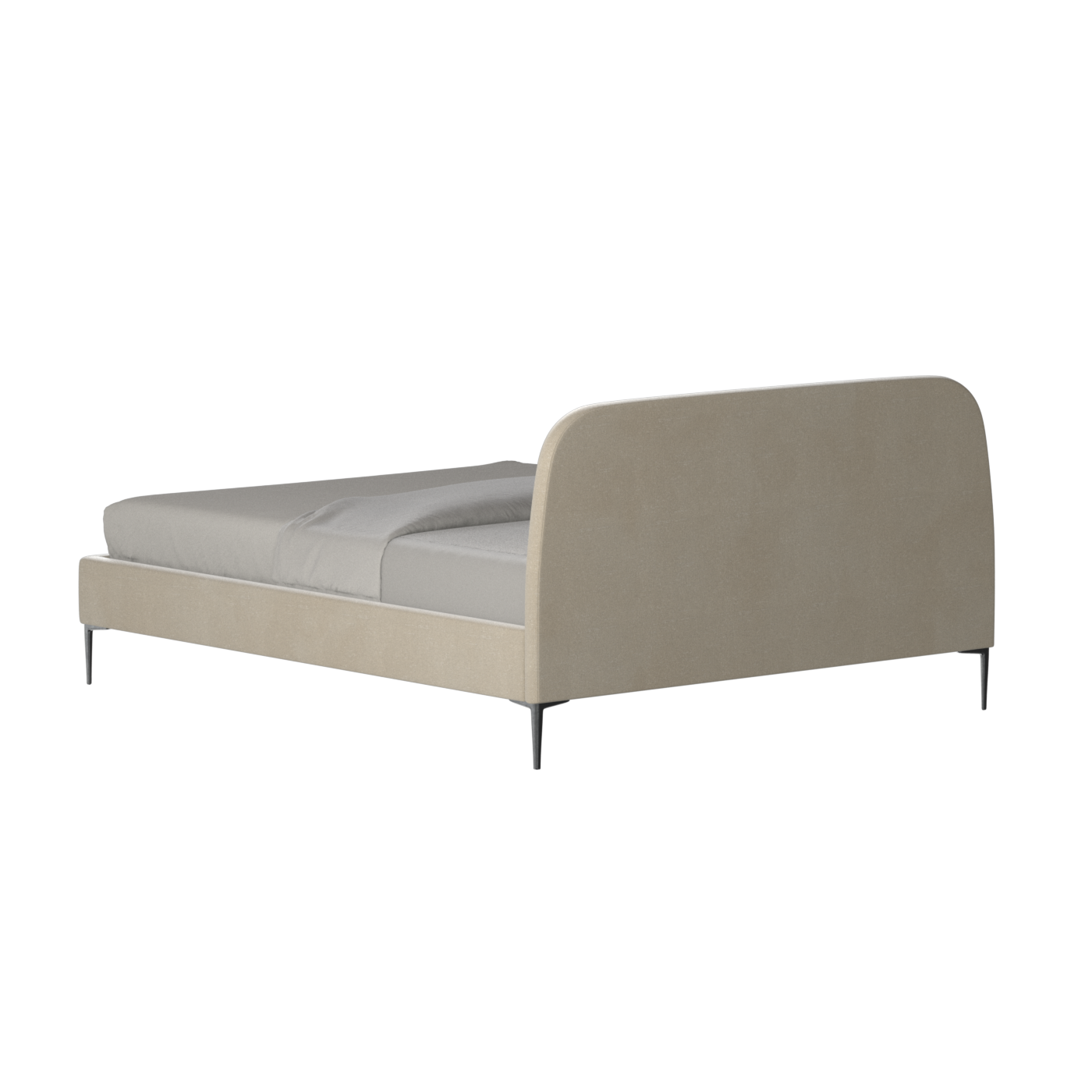 Anna Upholstered Bed with Vertical Headboard Detailing