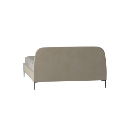 Anna Upholstered Bed with Vertical Headboard Detailing