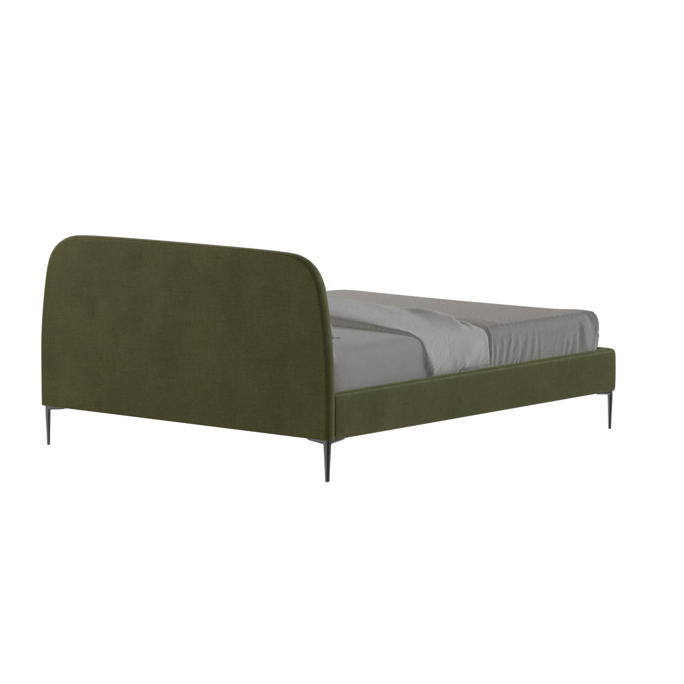 Anna Upholstered Bed with Vertical Headboard Detailing