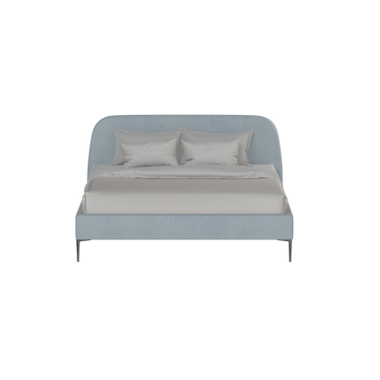 Anna Upholstered Bed with Vertical Headboard Detailing