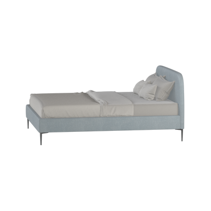 Anna Upholstered Bed with Vertical Headboard Detailing