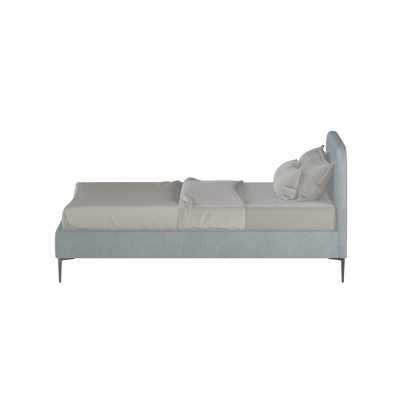 Anna Upholstered Bed with Vertical Headboard Detailing