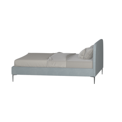 Anna Upholstered Bed with Vertical Headboard Detailing