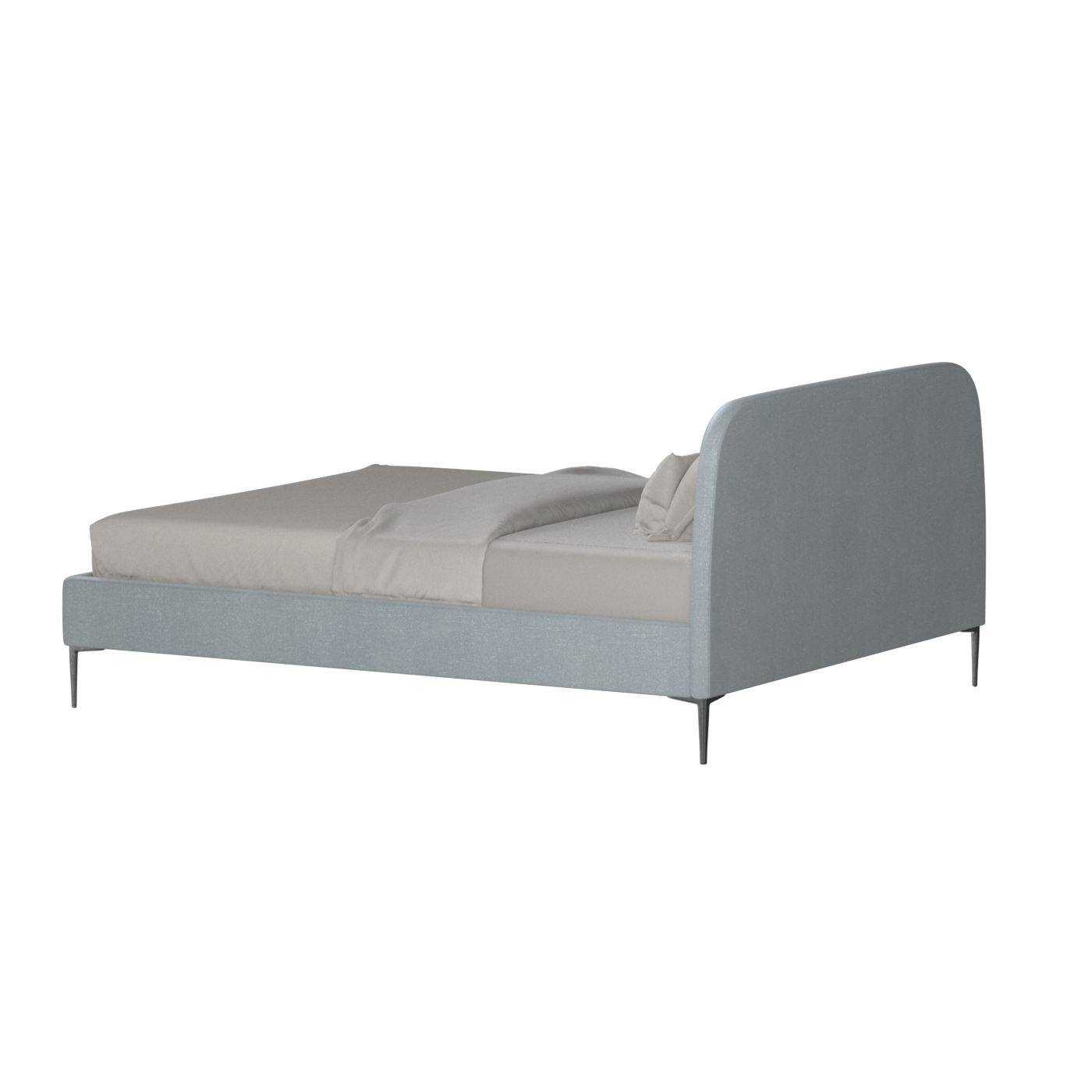 Anna Upholstered Bed with Vertical Headboard Detailing