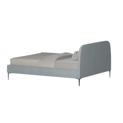 Anna Upholstered Bed with Vertical Headboard Detailing