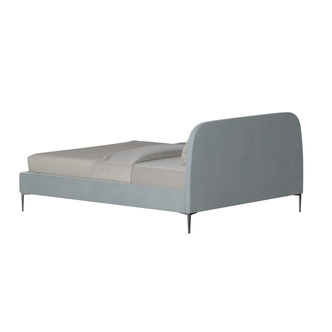 Anna Upholstered Bed with Vertical Headboard Detailing