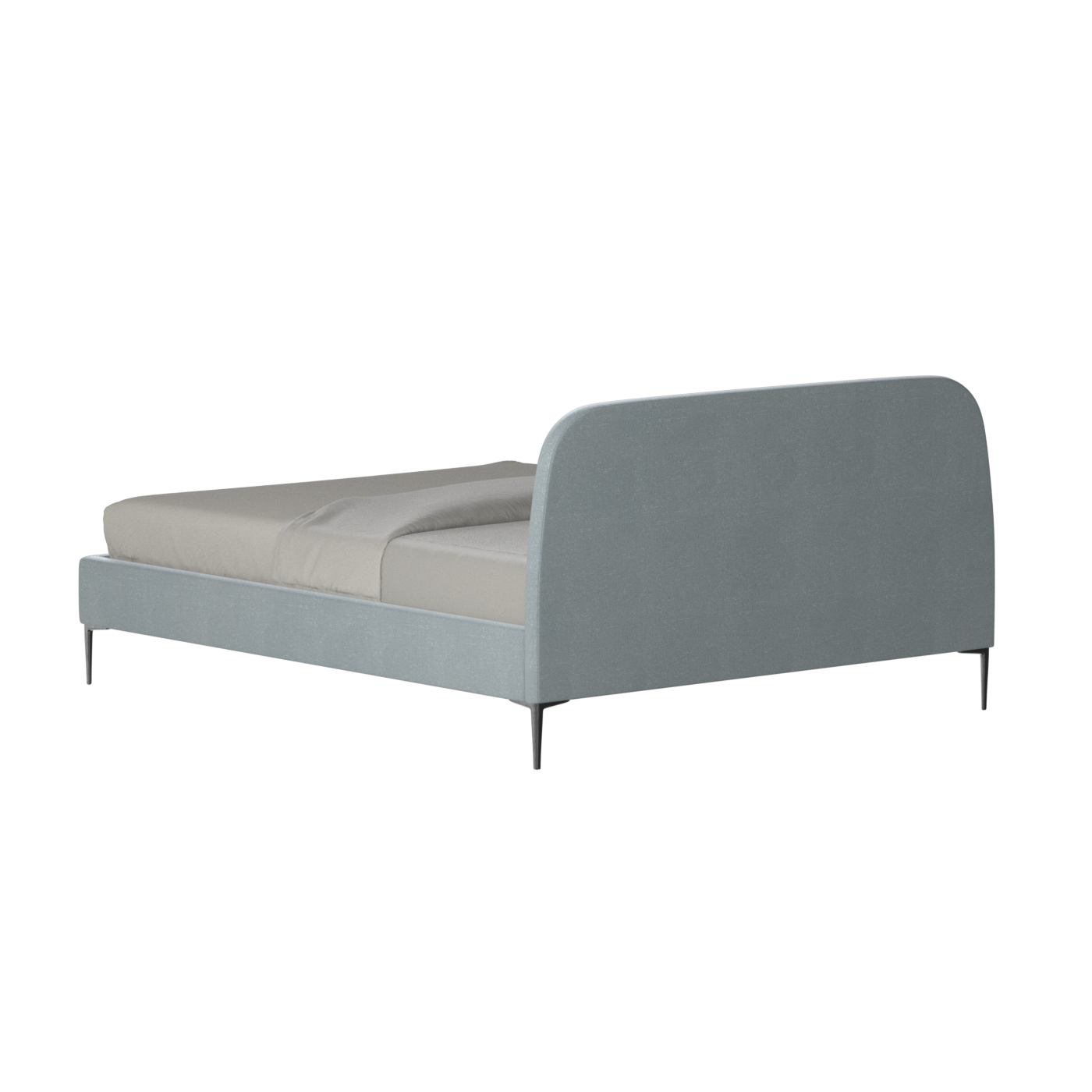 Anna Upholstered Bed with Vertical Headboard Detailing