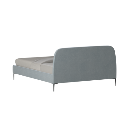 Anna Upholstered Bed with Vertical Headboard Detailing