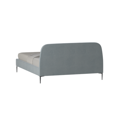 Anna Upholstered Bed with Vertical Headboard Detailing