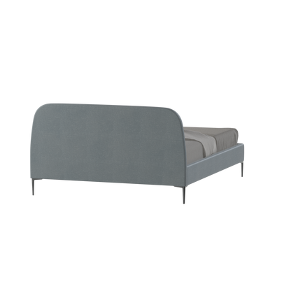 Anna Upholstered Bed with Vertical Headboard Detailing
