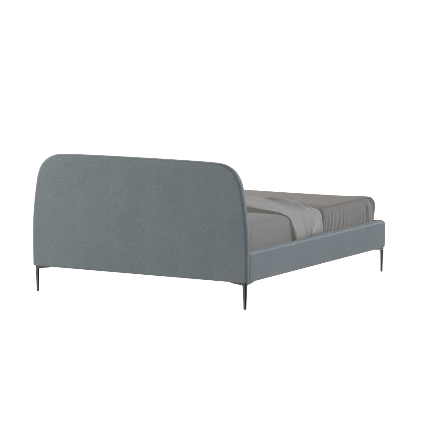 Anna Upholstered Bed with Vertical Headboard Detailing