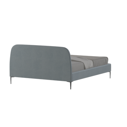 Anna Upholstered Bed with Vertical Headboard Detailing
