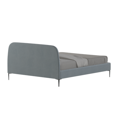 Anna Upholstered Bed with Vertical Headboard Detailing