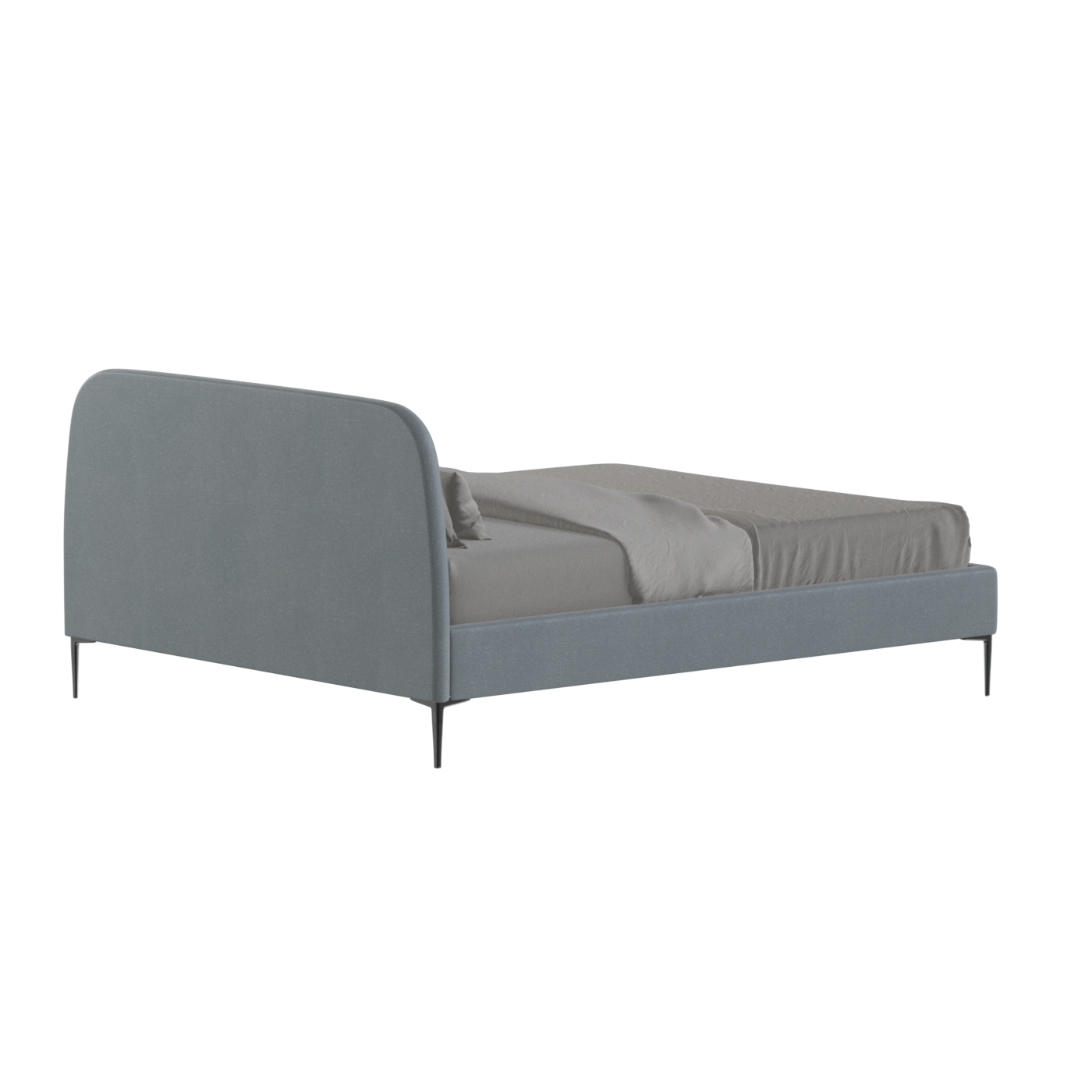 Anna Upholstered Bed with Vertical Headboard Detailing