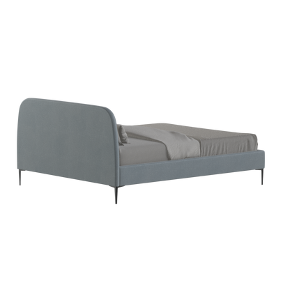 Anna Upholstered Bed with Vertical Headboard Detailing