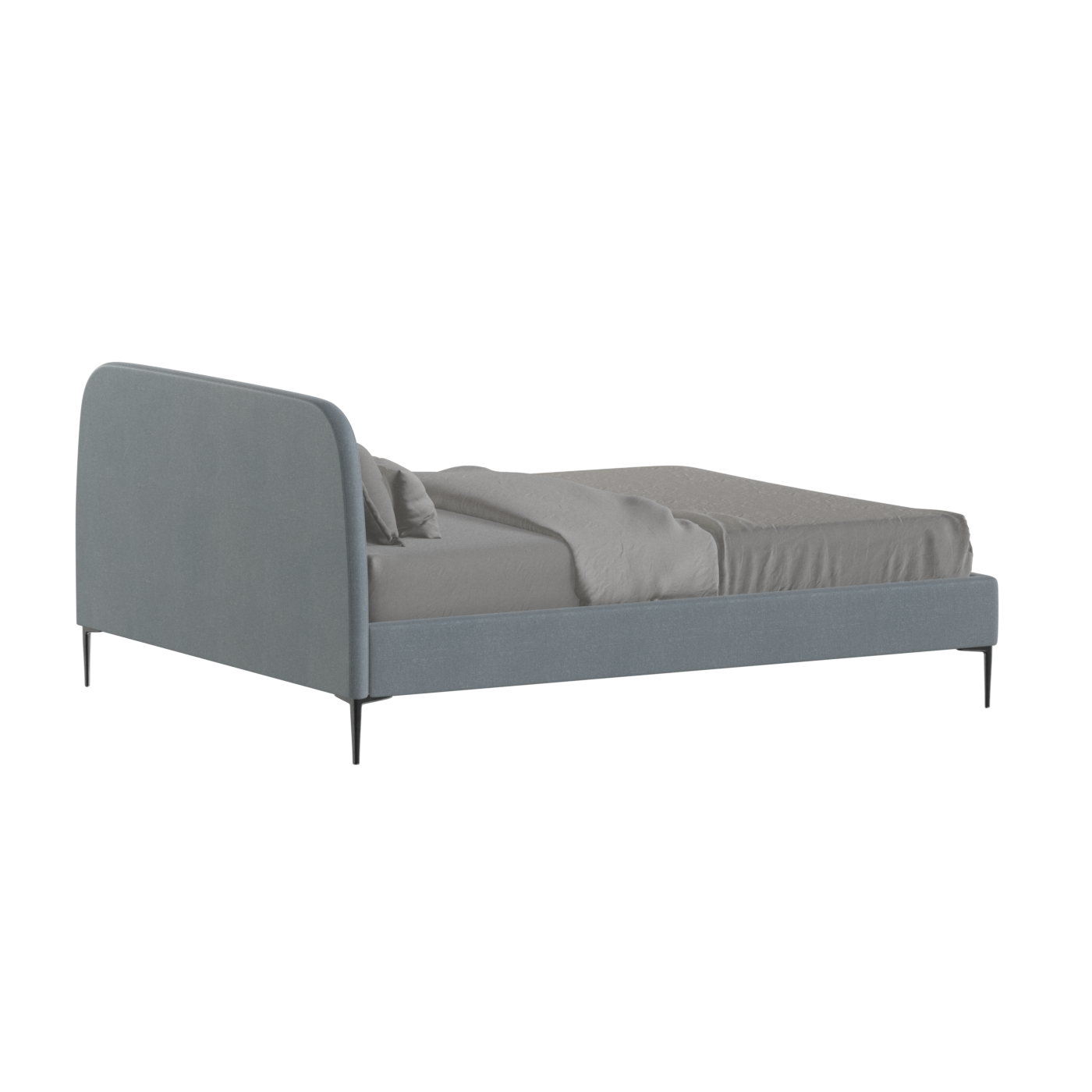 Anna Upholstered Bed with Vertical Headboard Detailing