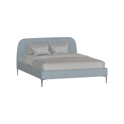 Anna Upholstered Bed with Vertical Headboard Detailing
