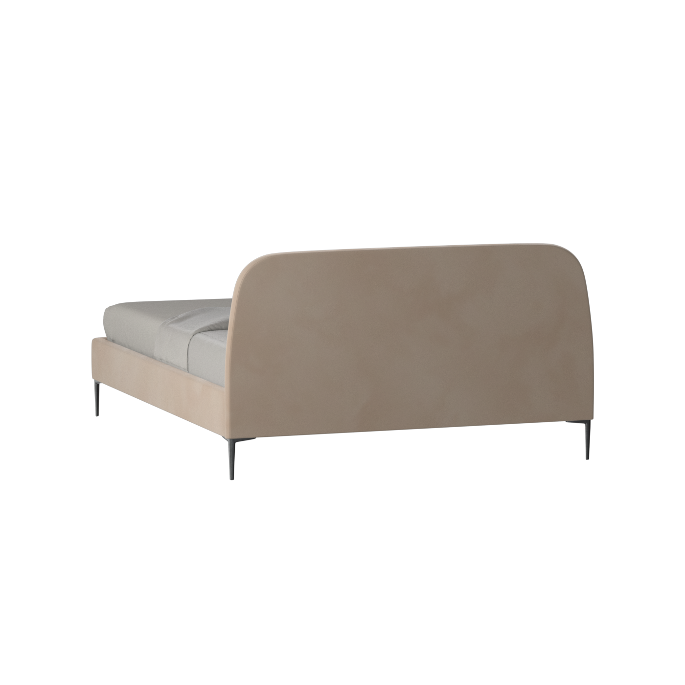 Anna Upholstered Bed with Vertical Headboard Detailing
