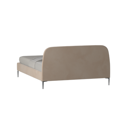 Anna Upholstered Bed with Vertical Headboard Detailing