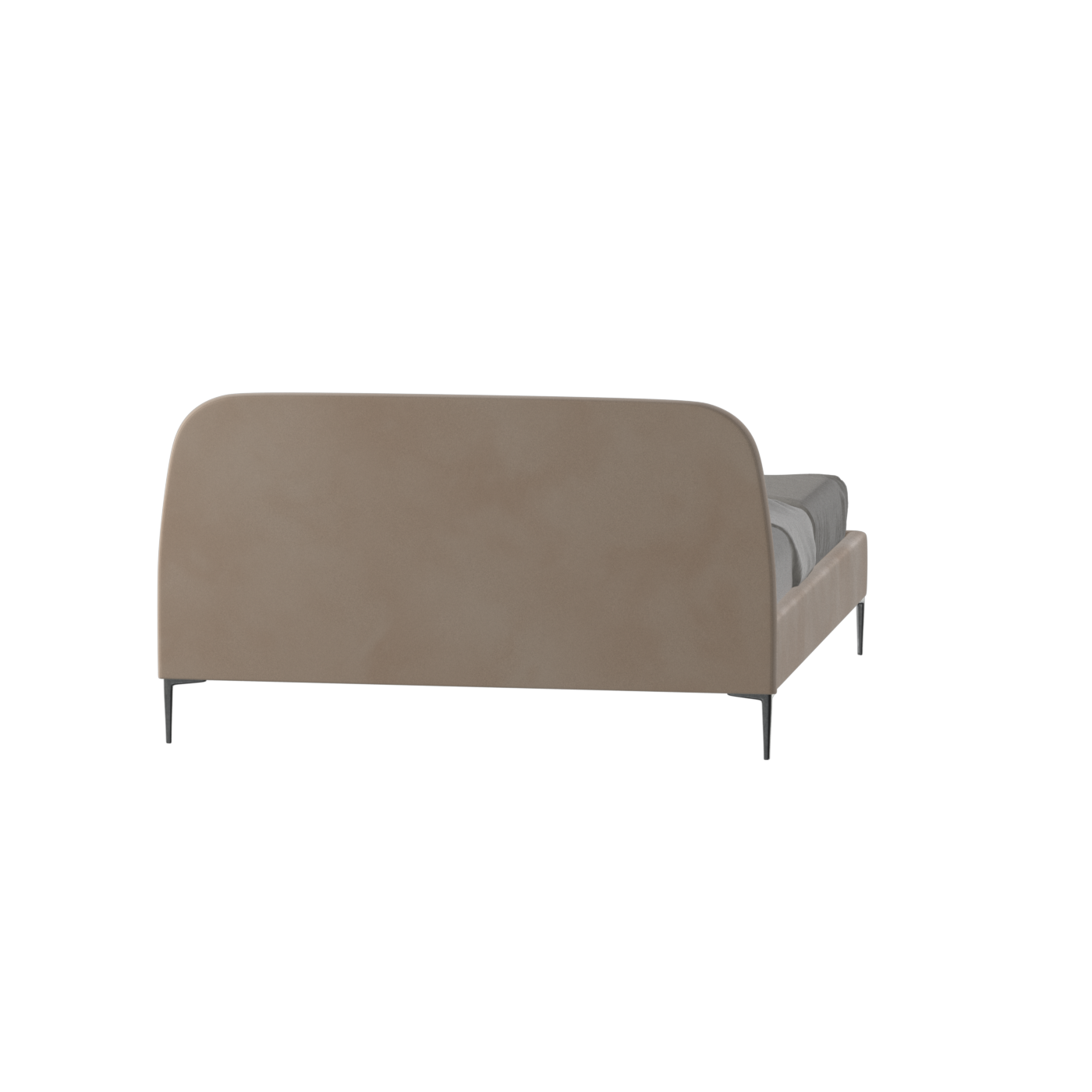 Anna Upholstered Bed with Vertical Headboard Detailing