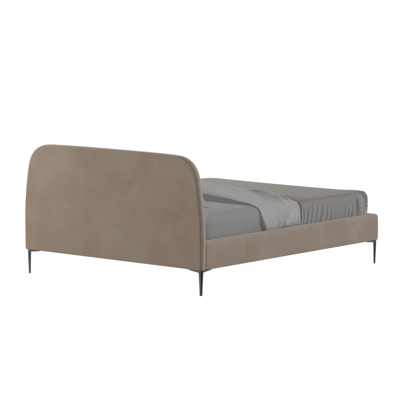 Anna Upholstered Bed with Vertical Headboard Detailing