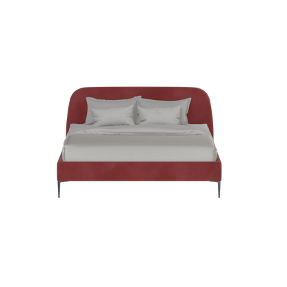 Anna Upholstered Bed with Vertical Headboard Detailing
