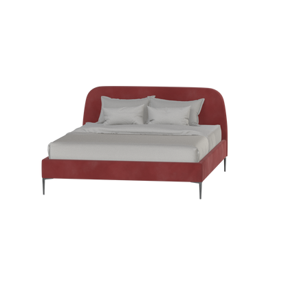 Anna Upholstered Bed with Vertical Headboard Detailing