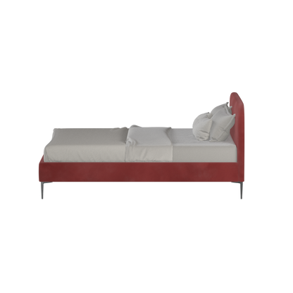 Anna Upholstered Bed with Vertical Headboard Detailing