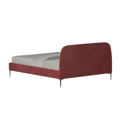 Anna Upholstered Bed with Vertical Headboard Detailing