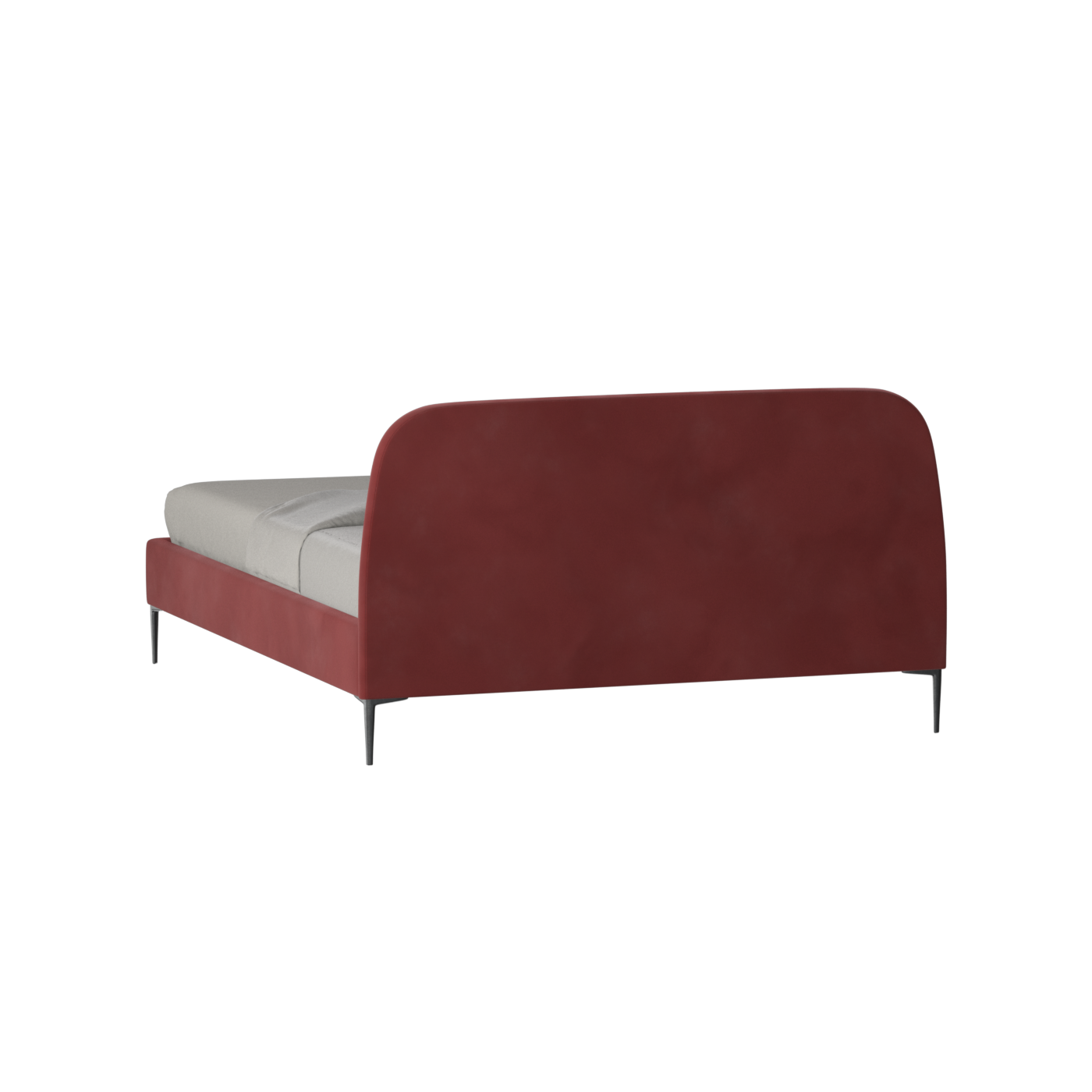 Anna Upholstered Bed with Vertical Headboard Detailing