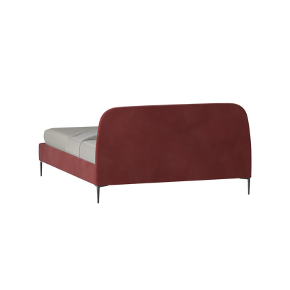 Anna Upholstered Bed with Vertical Headboard Detailing