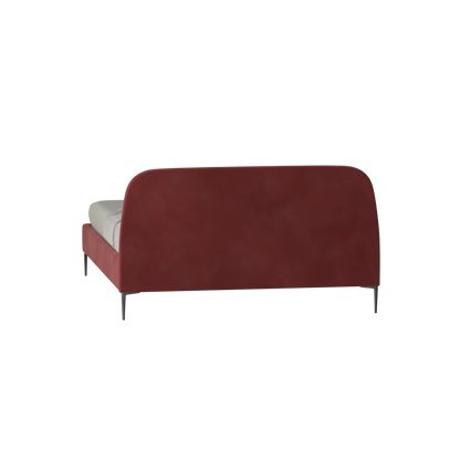 Anna Upholstered Bed with Vertical Headboard Detailing