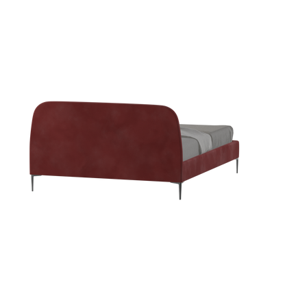 Anna Upholstered Bed with Vertical Headboard Detailing
