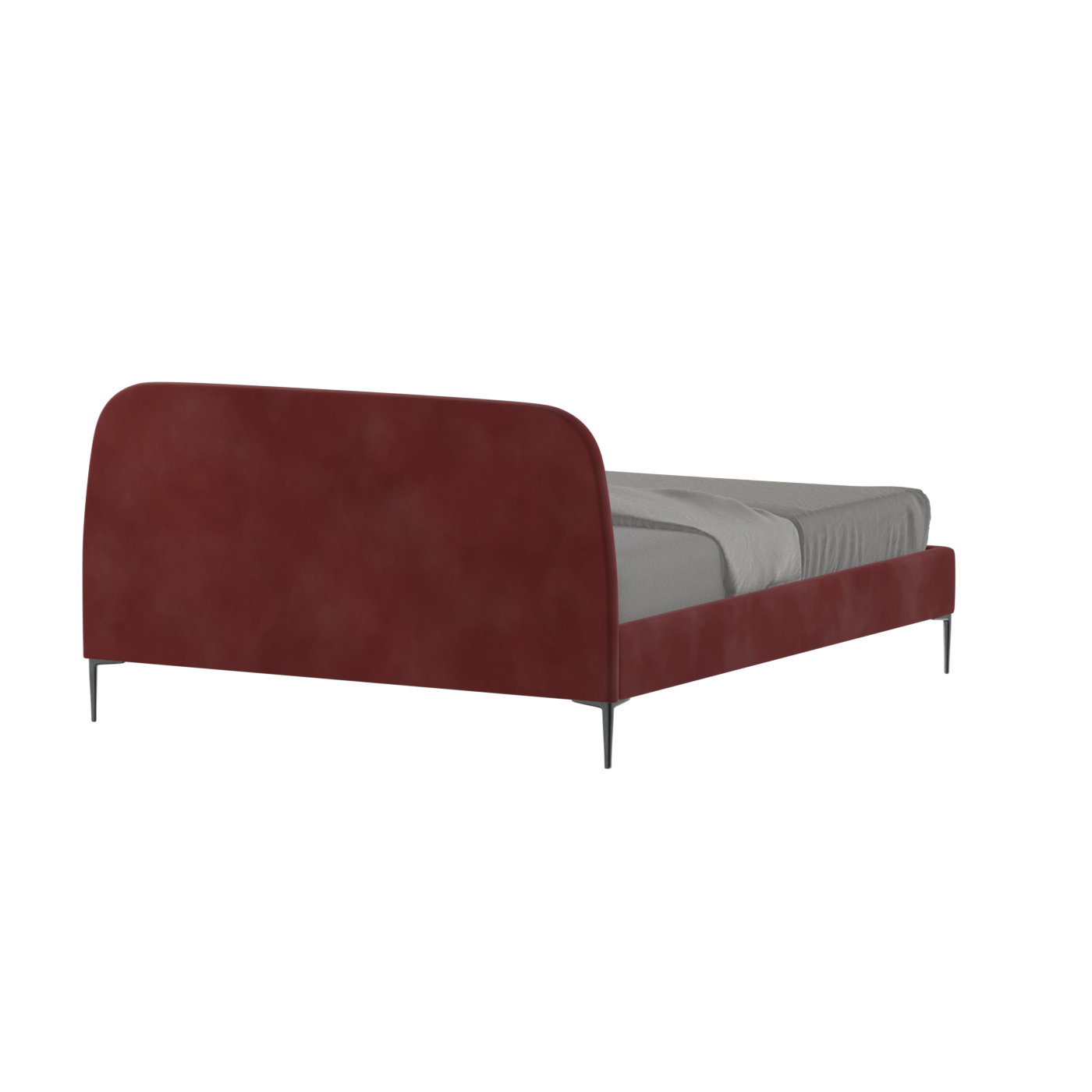 Anna Upholstered Bed with Vertical Headboard Detailing