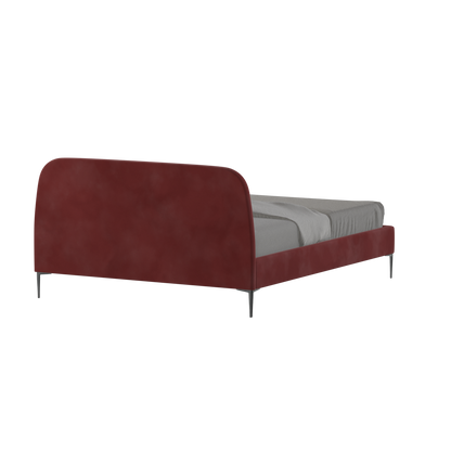 Anna Upholstered Bed with Vertical Headboard Detailing