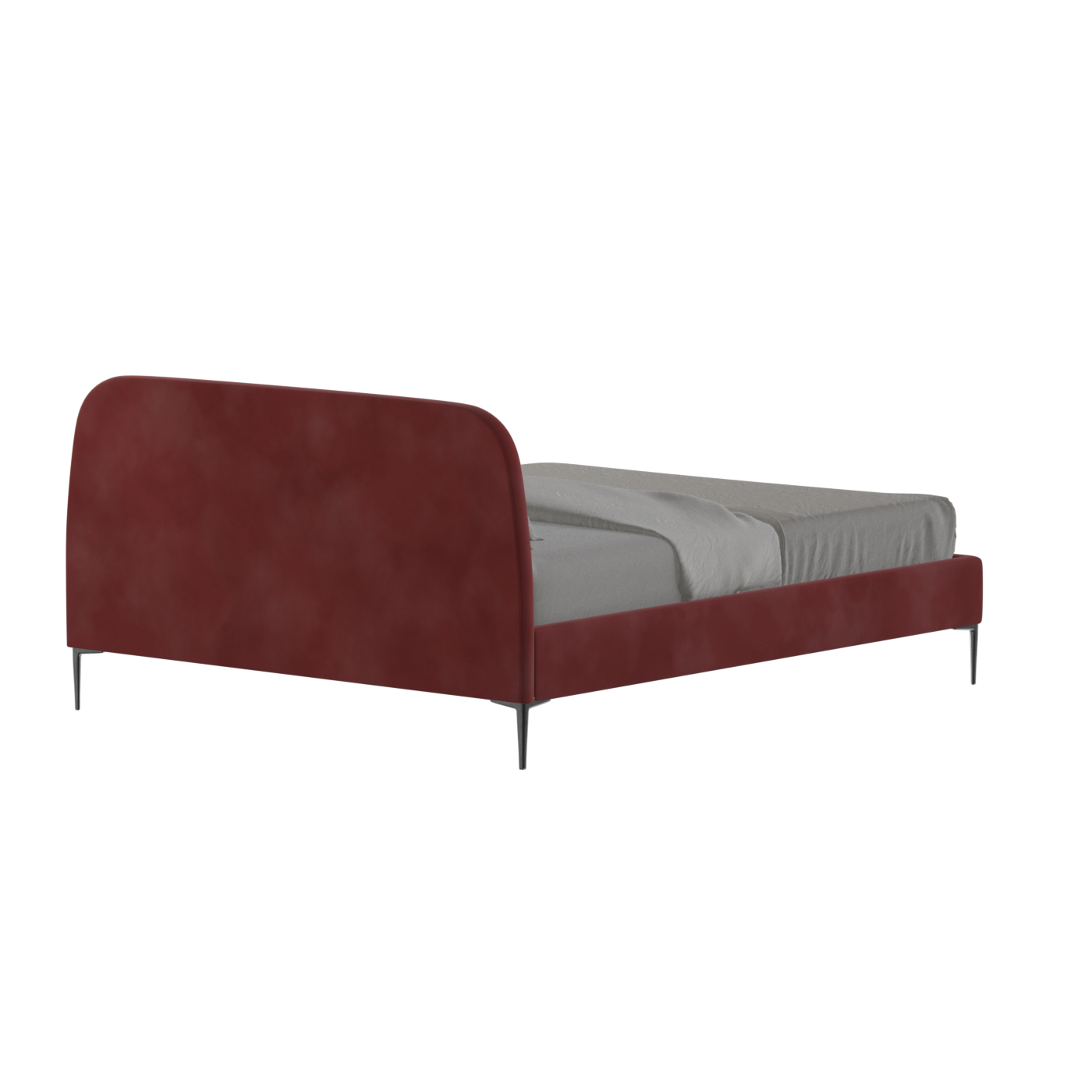 Anna Upholstered Bed with Vertical Headboard Detailing