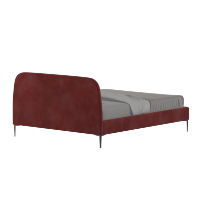 Anna Upholstered Bed with Vertical Headboard Detailing