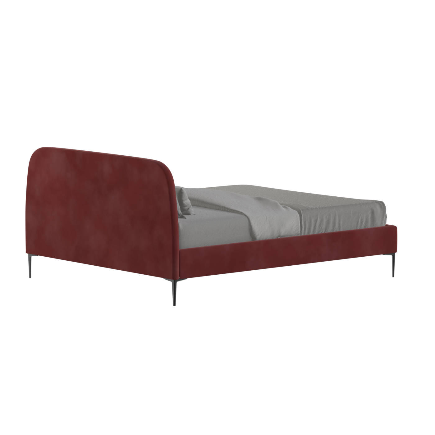 Anna Upholstered Bed with Vertical Headboard Detailing