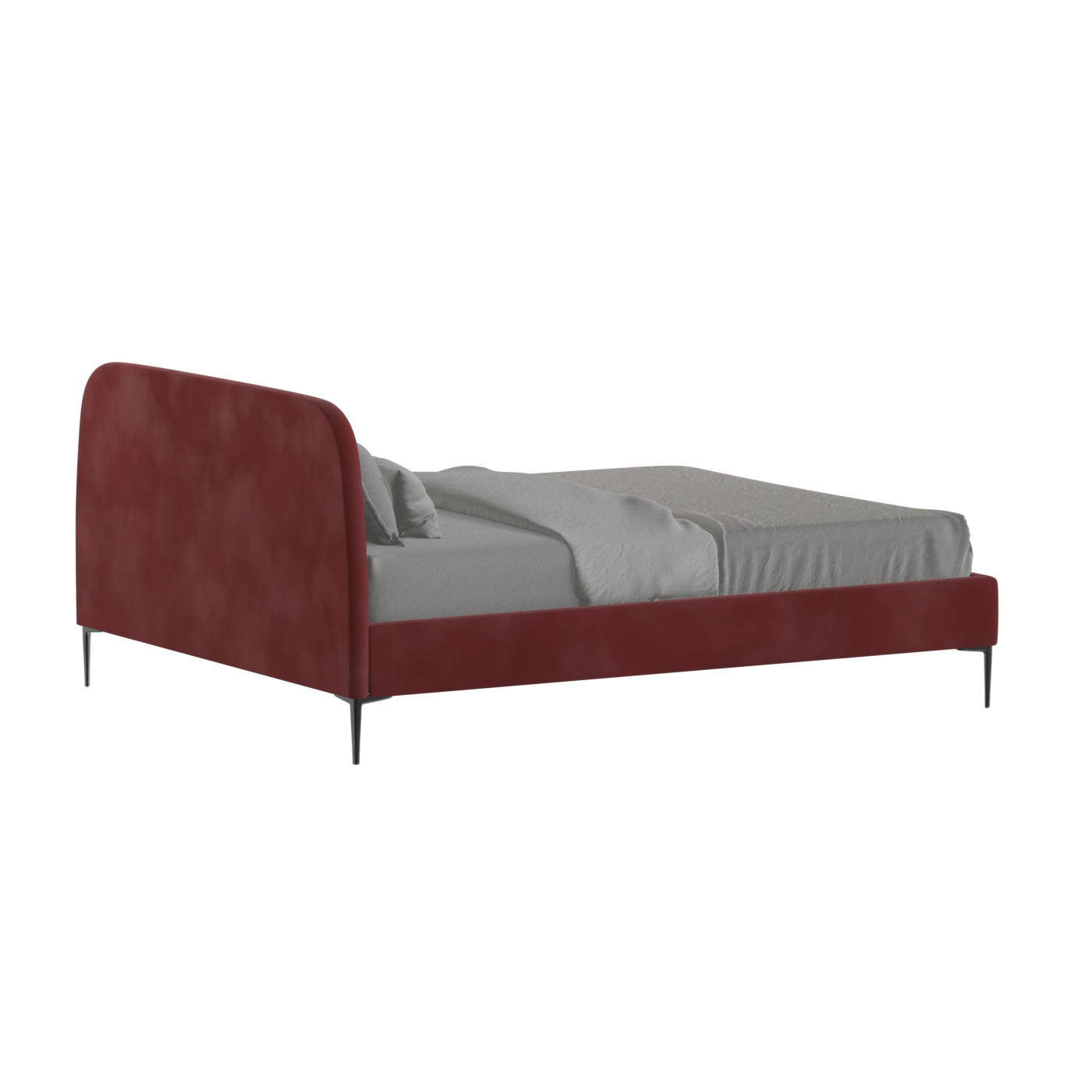 Anna Upholstered Bed with Vertical Headboard Detailing