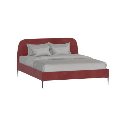 Anna Upholstered Bed with Vertical Headboard Detailing