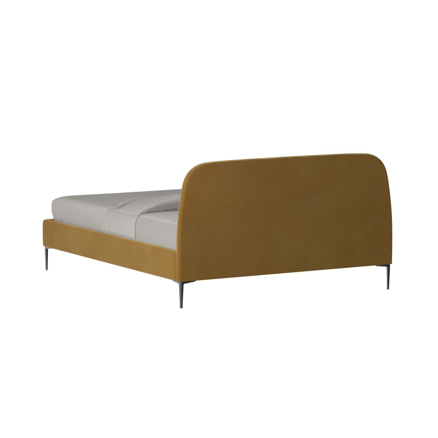 Anna Upholstered Bed with Vertical Headboard Detailing