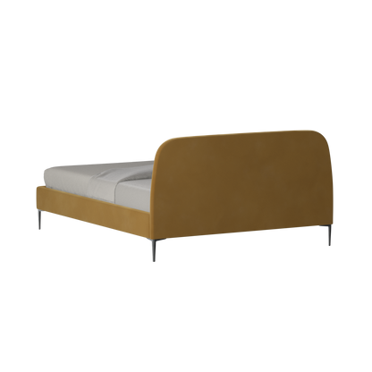Anna Upholstered Bed with Vertical Headboard Detailing