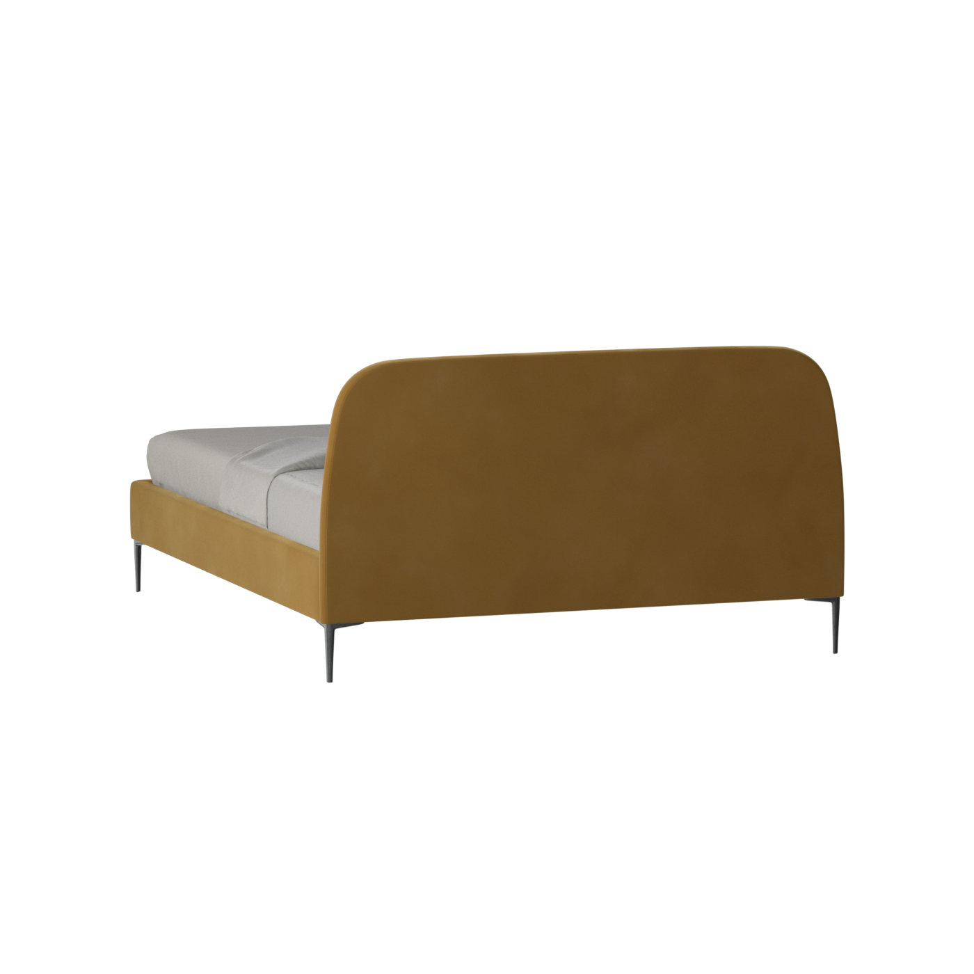Anna Upholstered Bed with Vertical Headboard Detailing
