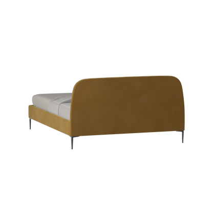 Anna Upholstered Bed with Vertical Headboard Detailing